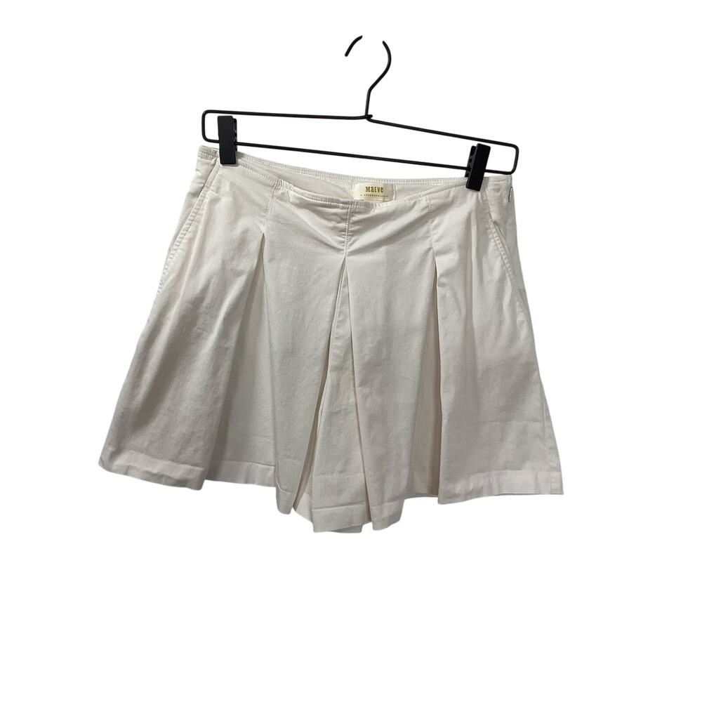 Maeve for Anthropologie tennis skort‎ white womens size 4